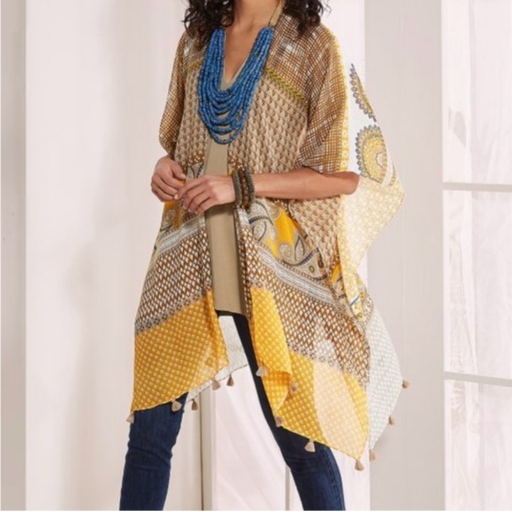 NWOT Raj Yellow‎ Kimono